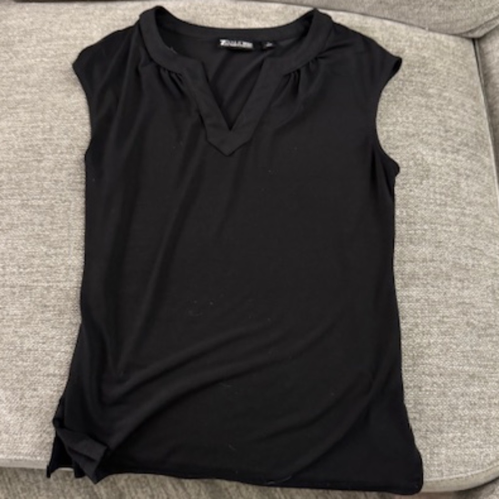 Black V Neck Blouse